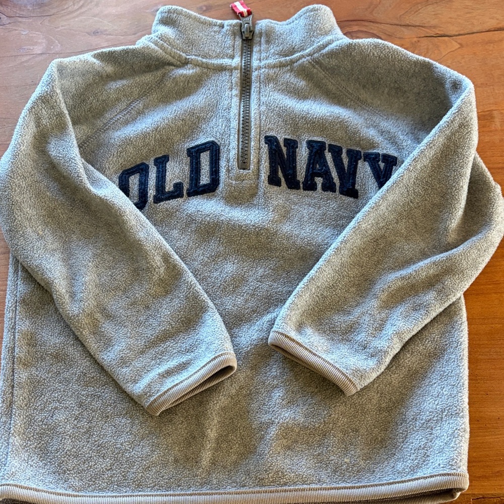 Old Navy Kids Gray Quarter-Zip Sweatshirt